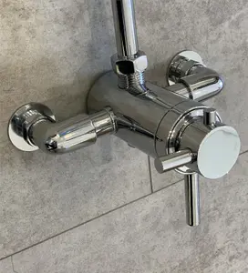 Dual Control Thermostatic Exposed Shower Mixer Valve Replace Mira Bristan Grohe