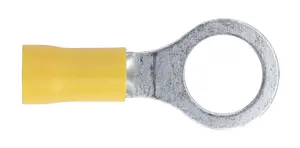 Sealey Easy Entry Ring Terminal 10.5mm Electrical Yellow Pack of 100 Pieces YT16