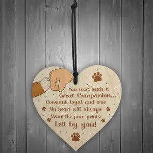 Special Memorial Gift For Dog Cat Memorial Pet Sign Keepsake Gift For Family Wood Heart