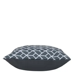 Veeva Indoor Outdoor Cushion Set of 2 Slate Grey Water Resistant Cushions