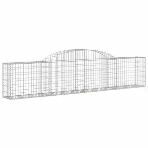 Berkfield Arched Gabion Baskets 9 pcs 300x30x60/80 cm Galvanised Iron