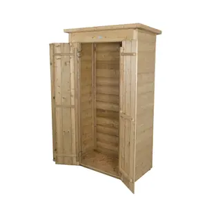 Forest Garden Tall Natural timber Shiplap Pent Garden storage 2x3 ft 1780mm 1080mm