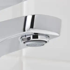 GoodHome Teesta Small Square Basin Mono mixer Tap