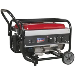 3100W Petrol Generator - 4-Stroke 7hp Engine - 15L Fuel Tank - 11 Hour Run Time