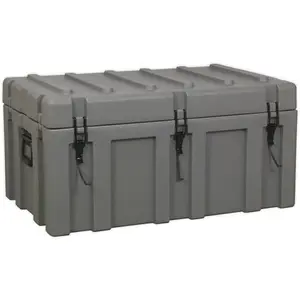 Heavy Duty Outdoor Waterproof Storage Box - 131L Cargo Case for Tools and Equipment