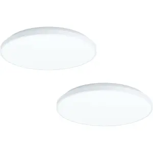 2 PACK Wall / Ceiling Light White Round Surface Moutned 315mm 18W LED