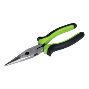 Sealey Long Nose Pliers Comfort Grip Fully Chromed & Polished Jaw 200mm S0812