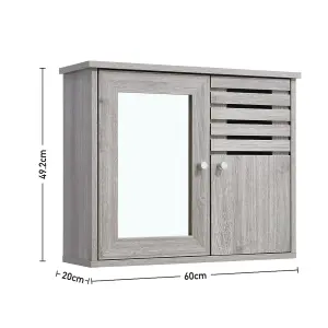 Bathroom Furniture Set of 4 Waterproof Cabinet,Free Standing,Under Sink Storage,Wall Mounted Mirror Cabinet