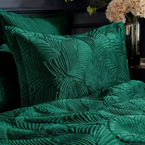 Paoletti Palmeria Quilted Velvet Oxford Pillowcase