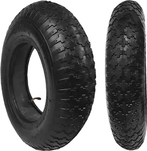 2 X Wheelbarrow Wheel Inner Tube And Barrow Tyre 4.00-8 Rubber Innertube 30psi