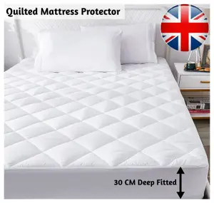 Mattress Protector King Size Quilted Microfiber