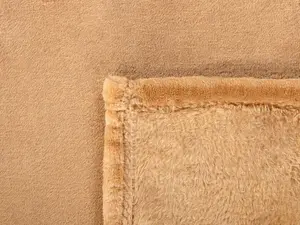 Blanket BAYBURT 200 x 220 cm Sand Beige