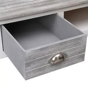 Berkfield Writing Desk Grey 110x45x76 cm Wood