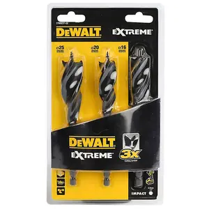 DeWalt DT7943 Extreme Flat Wood Spade Bit Set 8 Piece & 3 Piece Set Auger Bit