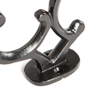 Hammer & Tongs - Ornamental Hat & Coat Hook - W30mm x H130mm - Black