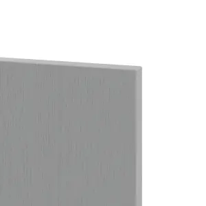 GoodHome Alpinia Matt slate grey wood effect Matt Slate Grey Painted Wood Effect Shaker Standard Appliance & larder Appliance End panel (H)2010mm (W)570mm, Pair