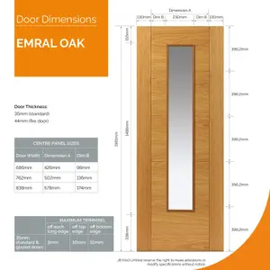 Emral Oak Glazed Internal Door - Finished