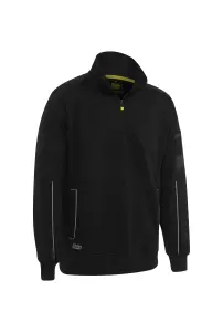 BISLEY WORKWEAR FLEECE 1/4 ZIP PULLOVER WITH SHERPA LINING