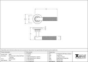 From The Anvil Polished Nickel Brompton Lever on Rose Set (Plain) - Unsprung