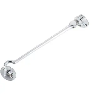 AFIT Satin Chrome Heavy Duty Silent Cabin Hook And Eye 152mm