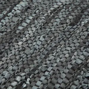 Recycled Leather Carpet Mat - Sand or Grey - 60 x 90cm