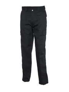 Uneek - Unisex Cargo Trouser Long - 65% Polyester 35% Cotton - Black - Size 48