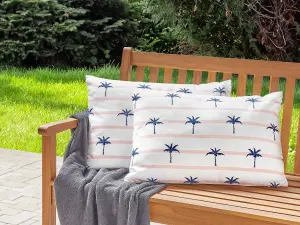 Set of 2 Outdoor Cushions MOLTEDO White