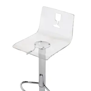 Beliani Modern Bar Chair BUSAN Swivel White