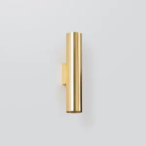 Lagos Steel Golden Gloss 2 Lights Modern Wall Light