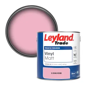 Leyland Trade Vinyl Matt Walls & Ceilings Emulsion Paint (S 0540-R20B) 2.5L