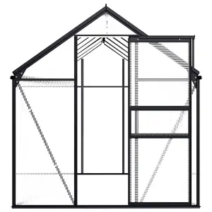 Berkfield Greenhouse Anthracite Aluminium 7.03 m2