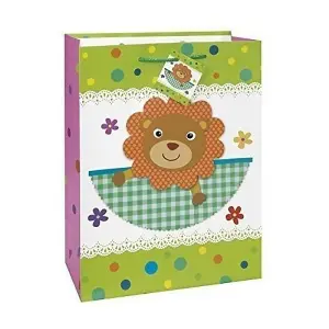 Unique Party Lion Baby Shower Gift Bag Multicoloured (One Size)