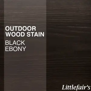 Littlefair's - Outdoor Wood Stain - Black Ebony - 25 LTR