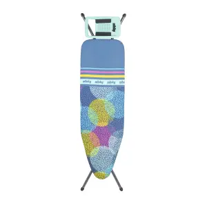 Minky Sure Grip Blue, pink, yellow & green Metallic effect Ironing board (L)160cm (W)45cm