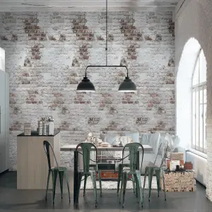 GoodHome Merly Natural Brick effect Matt Mural