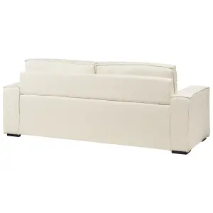 Boucle Sofa Bed Off-White VUOKATTI