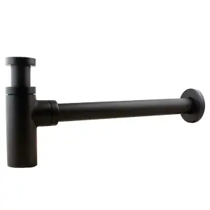 Universal Bathroom Basin Sink Bottle Trap Waste Premium Matte Black