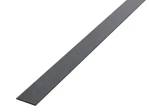 ILCOM decorative profile I 20mm x 900mm x 0.65mm Black Brushed Stainless Steel