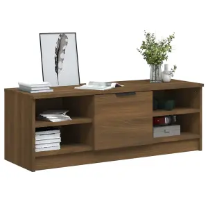 Berkfield TV Cabinet Brown Oak 102x35.5x36.5 cm Engineered Wood