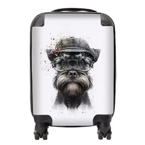 Miniature Schnauzer Dog Splashart Suitcase - Small