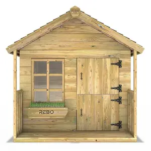 Rebo 5FT x 5FT Childrens Wooden Garden Playhouse - Puffin