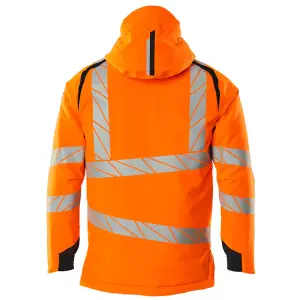 Mascot Accelerate Safe Lightweight Winter Jacket with CLIMascot - Hi-Vis Orange/Dark Navy (Hi-Vis Orange/Dark Navy)  (XXXXX Large)