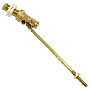 SPARES2GO Toilet Float Valve 1/2" Part 1 BS1212/1 High Pressure Side Entry 4 1/2" Plastic Cylinder Kit