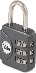 Yale - Combination Padlock in Grey - YP1/28/121/1G