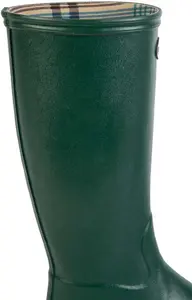 Ladies Le Chameau Cotton Lined Welly - Green