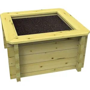 Garden Timber Company Wooden Raised Bed - 1.5m x 1.5m - 563mm Height - 44mm Thick Wall