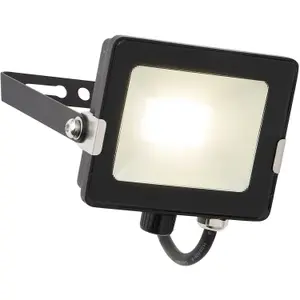 2 PACK Outdoor Waterproof LED Floodlight - 20W Cool White LED - Matt Black