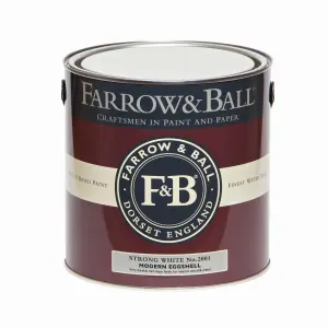 Farrow & Ball Modern Strong White No.2001 Eggshell Paint, 2.5L