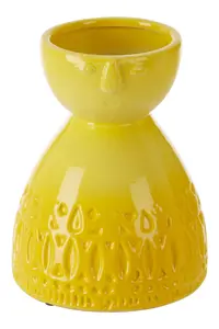 Maison by Premier Mimo Small Yellow Face Vase