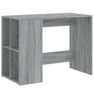 Berkfield Desk Grey Sonoma 102x50x75 cm Engineered Wood